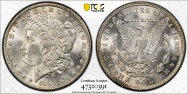 1884-O $1 MS62