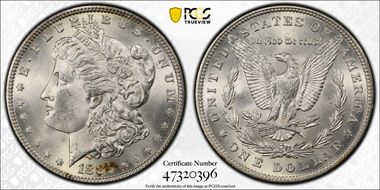 1885 $1 MS64