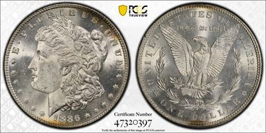 1886 $1 MS64