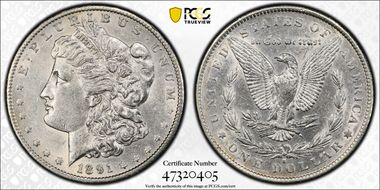 1891-S $1 AU50