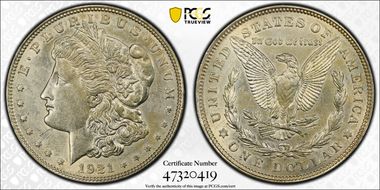 1921 $1 Morgan N1