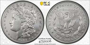 2023 $1 Morgan Dollar First Strike MS70