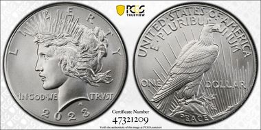 2023 $1 Peace Dollar First Strike MS70