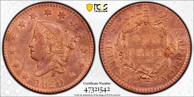 1820 1C Large Date N1BN