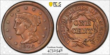 1846 1C Small Date N1BN