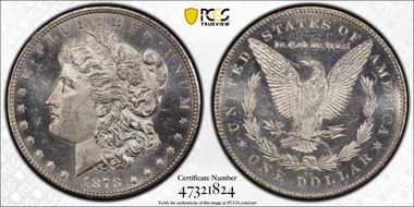 1878-CC $1 MS63PL