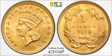 1878 G$1 MS65