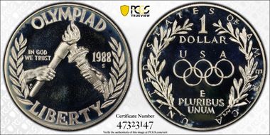 1988-S $1 Olympic PR69DCAM