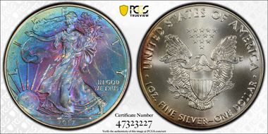 2017 $1 Silver Eagle MS68