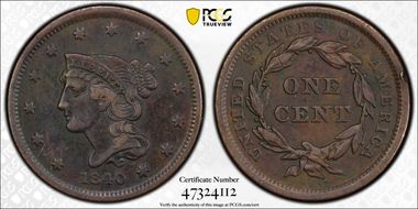 1840 1C N-1 Small Date N1BN