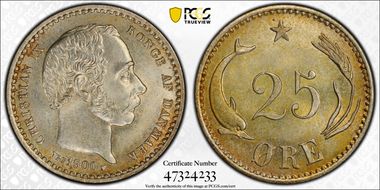 1900 VBP 25 Øre KM-796.2 MS66