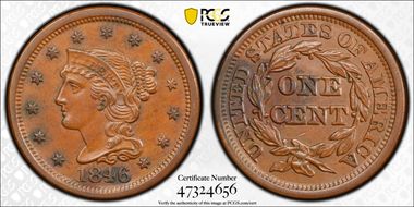 1846 1C Medium Date N1BN
