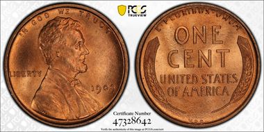 1909 VDB 1C Doubled Die Obverse MS67RD