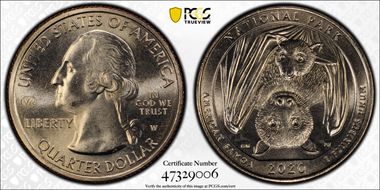 2020-W 25C American Samoa NP V75 MS66