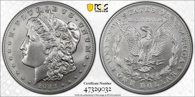 2023 $1 Morgan Dollar First Strike MS70