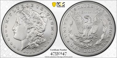 2023 $1 Morgan Dollar First Strike MS70
