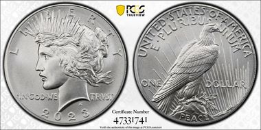 2023 $1 Peace Dollar First Strike MS70
