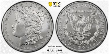 2023 $1 Morgan Dollar First Strike MS70