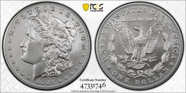 2023 $1 Morgan Dollar First Strike MS70