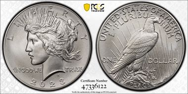2023 $1 Peace Dollar First Strike MS70