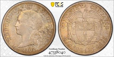 1902 50C Restrepo-411.1 Philadelphia MS63