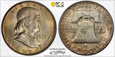 1957-D 50C MS67