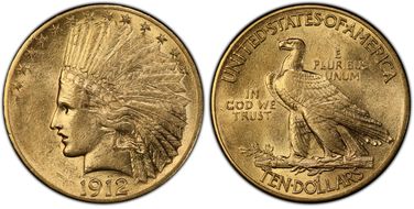1912 $10 AU58