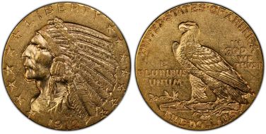 1912 $5 AU58