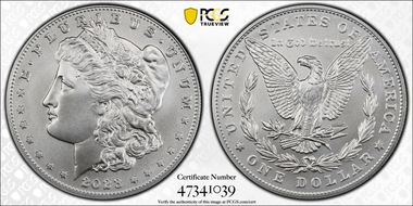 2023 $1 Morgan Dollar First Strike MS70