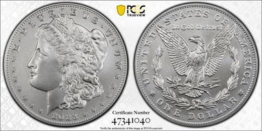 2023 $1 Morgan Dollar First Strike MS70