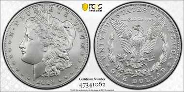 2023 $1 Morgan Dollar First Strike MS70