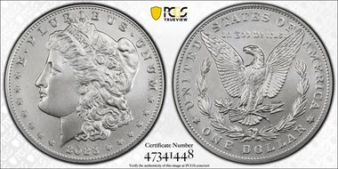2023 $1 Morgan Dollar First Strike MS70