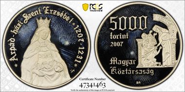 2007-BP 5000 F Birth of St. Elizabeth PR66DCAM