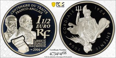 2004 € 1 1/2 Entente Cordiale PR69DCAM