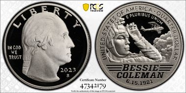 2023-S 25C Bessie Coleman PR69DCAM