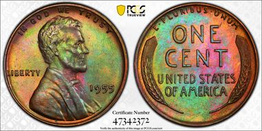 1955 1C MS64BN