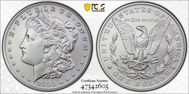 2023 $1 Morgan Dollar First Strike MS70