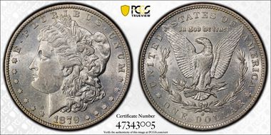 1879-O $1 AU55