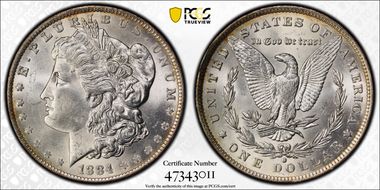 1884-O $1 MS64