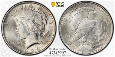 1924 $1 MS62