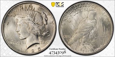 1925 $1 MS64