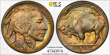 1937-D 5C MS67