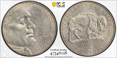 2005-P 5C Bison MS63