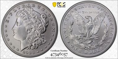 2023 $1 Morgan Dollar First Strike MS70