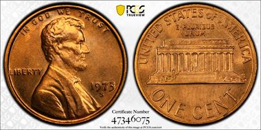 1973-S 1C MS65RD
