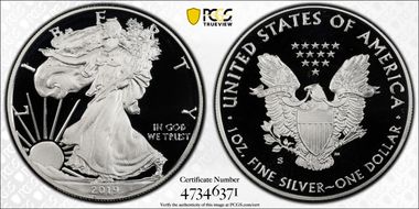2019-S $1 Silver Eagle PR69DCAM