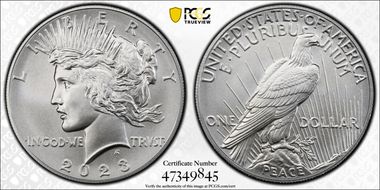 2023 $1 Peace Dollar First Strike MS70