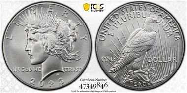 2023 $1 Peace Dollar First Strike MS69
