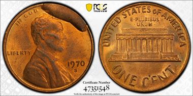 1970-S 1C Large Date MS65RB