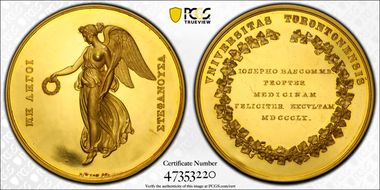 1860 Medal University of Toronto Au SP62